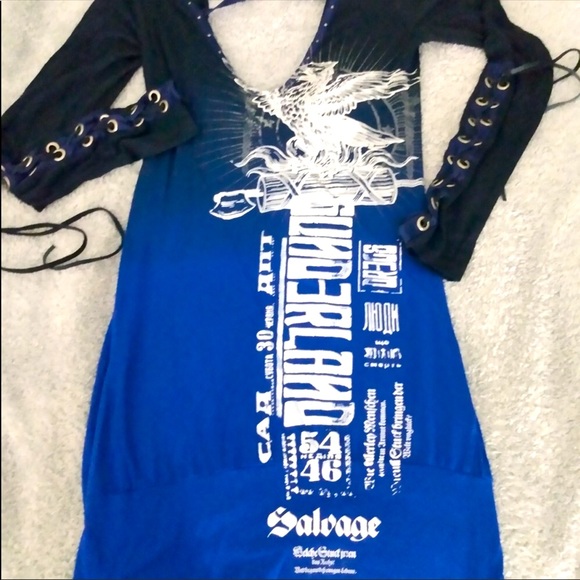 Salvage Long Sleeve Drop Back Tunic - Picture 3 of 4